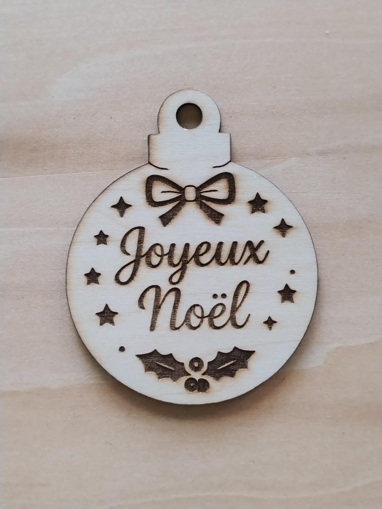 Boule De Noel Typo Classique